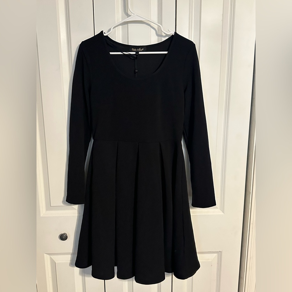 White Mark Black Dress